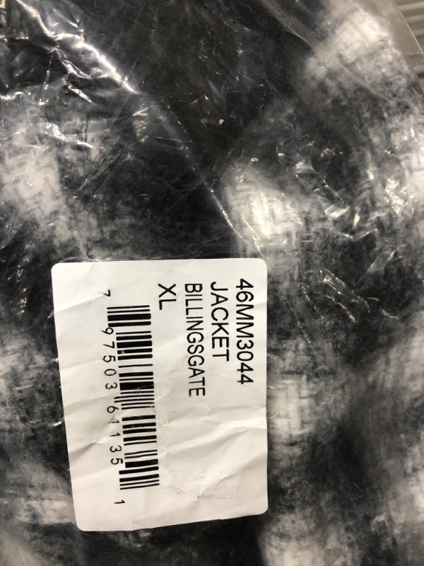 Photo 1 of [BLANKNYC] Mens Men's Hooded Plaid Shirt Jacket in Billingsgate, Comfortable & Designer Clothing X-Large Black/White