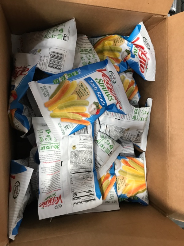 Photo 2 of 24 PACKS : Sensible Portions Veggie Straws Ranch 1 Ounce
