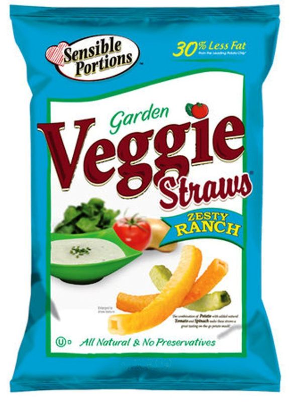 Photo 1 of 24 PACKS : Sensible Portions Veggie Straws Ranch 1 Ounce
