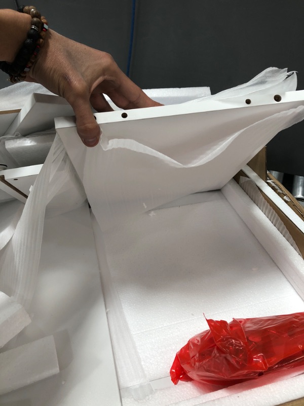 Photo 1 of Rolanstar Nightstand with Charging Station, End Table with Drawers and 2 USB Ports&Power Outlets, Accent Side Table with Storage Shelf for Bedroom, White