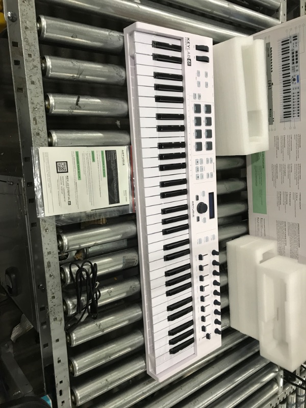 Photo 2 of "MISSING POWER CABLE" Arturia KeyLab Essential 61 MIDI Keyboard Controller White