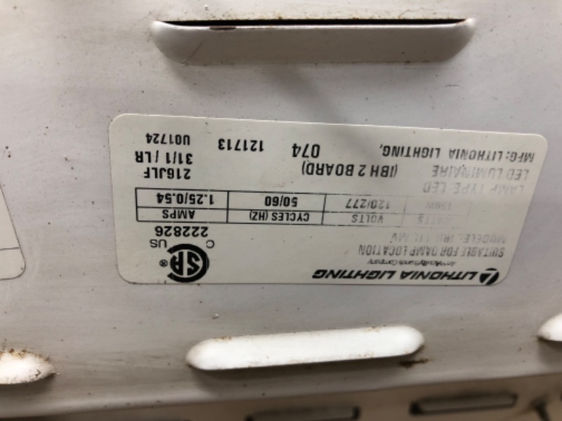 Photo 1 of Lithonia Lighting IBE 22LM MVOLT 40K I-Beam 22,000 Lumen 4000K Cool White LED High Bay Light, White & HC36 M12 Lithonia Fixture Chain Hngrs 36", Silver 4000k | Cool White 22,000 Lumens Light + Hngrs 36"