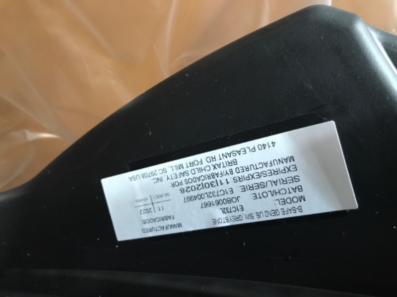 Photo 2 of Britax B-Safe Gen2 Infant Car Seat, Greystone SafeWash Gen2 Greystone Safewash