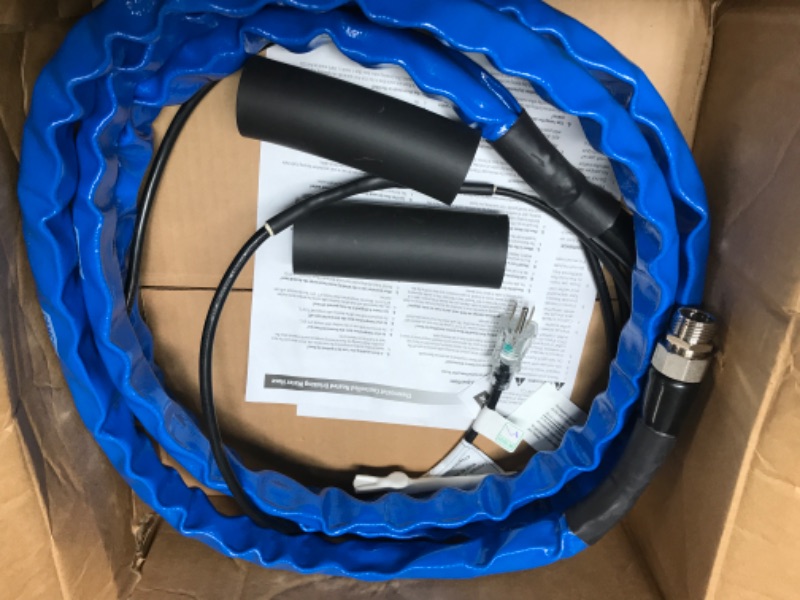 Photo 1 of Camco Heated Drinking Water Hose, - 20° F, 12-Foot, 5/8-Inch ID 12' Cold Weather (Freeze Protection to - 20?F) Frustration-Free Packaging