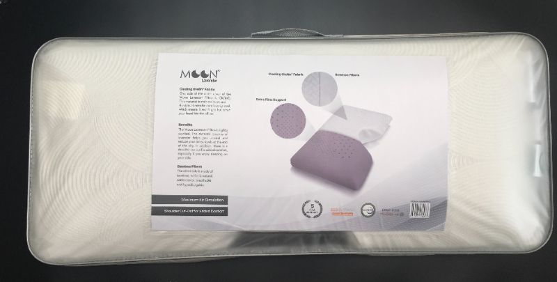 Photo 4 of  MOON LAVENDER KING PILLOW HYPOALLERGENIC ANTIBACTERIAL BAMBOO REDUCE STRESS LEVELS SHOULDER CUTOUT MEMORY FOAM MAXIMUM AIR CIRCULATION NEW  $199.95 