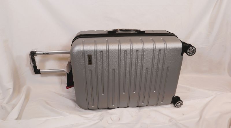 Photo 2 of 24 INCH SILVER  DEJUNO SUITCASE  DURABLE EXPANDABLE ZIPPER 8 WHEEL DESIGN NEW