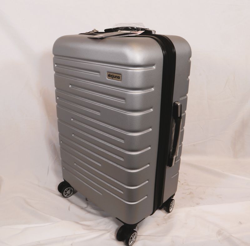 Photo 1 of 24 INCH SILVER  DEJUNO SUITCASE  DURABLE EXPANDABLE ZIPPER 8 WHEEL DESIGN NEW