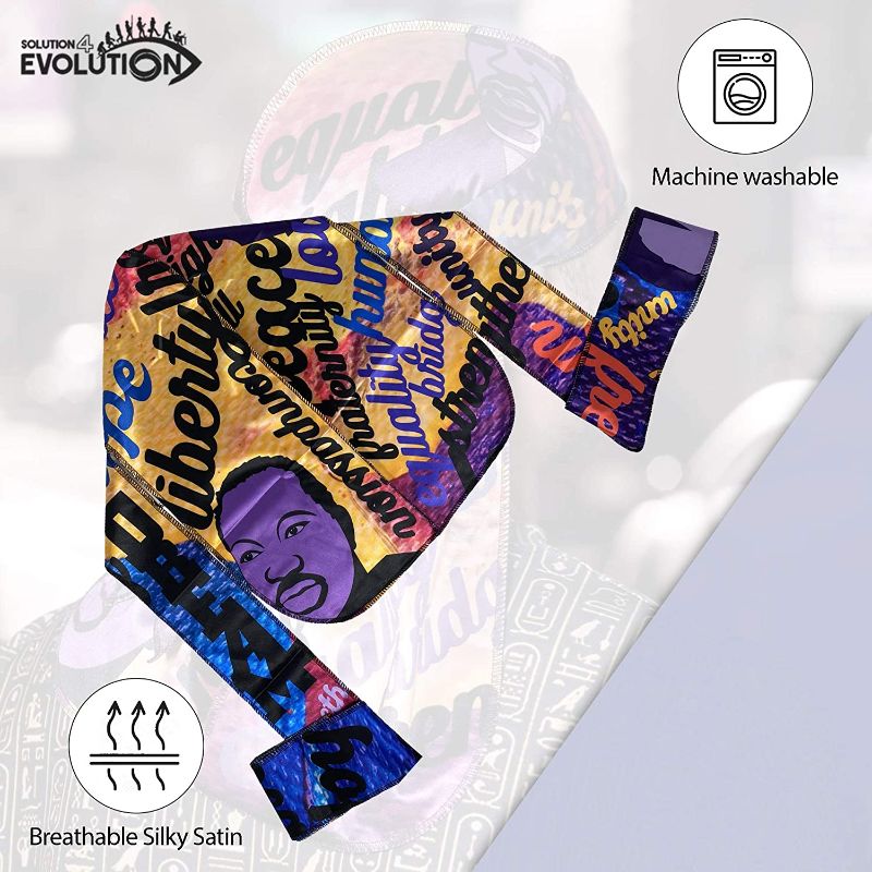 Photo 4 of 2 PACK DURAGS 1 MLK AND 1MANY FACES NEW $35.98