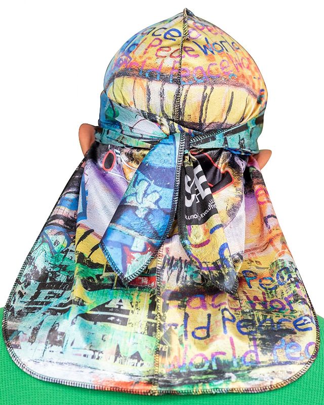 Photo 1 of 2 PACK DURAGS 1 WORD PEACE AND 1 REGGAE NEW $35.98