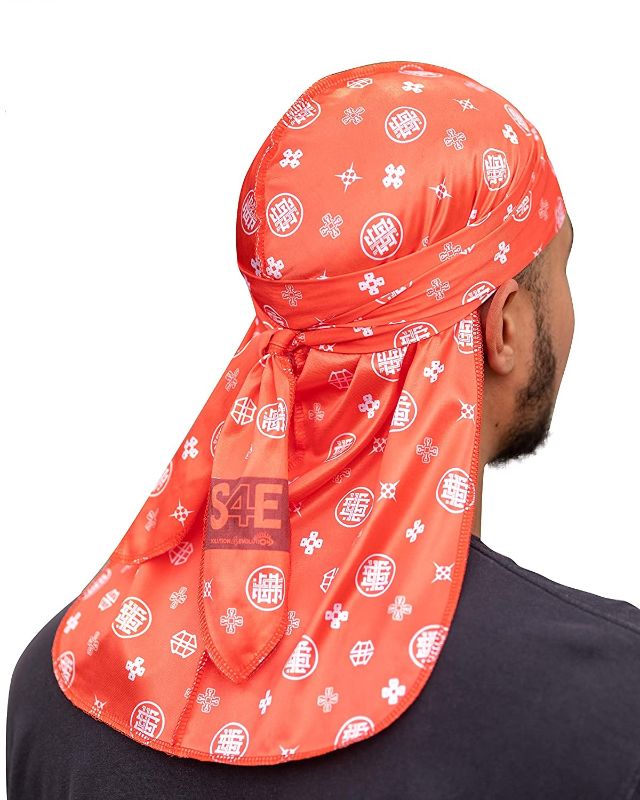 Photo 2 of 3 PACK DURAGS MONOGRAM BLUE RED AND BROWN NEW $53.97