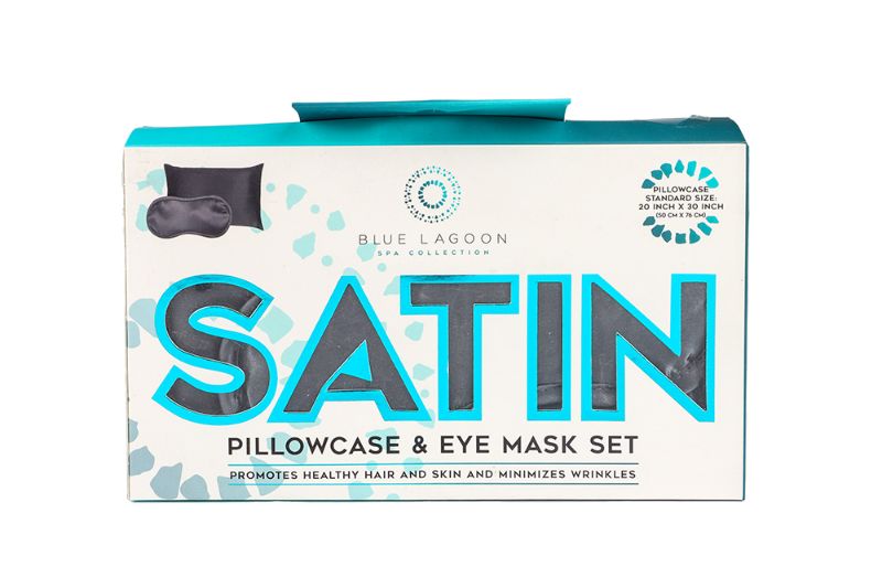 Photo 1 of DARK GREY SATIN SLEEP SET 1 PILLOWCASE 1 SLEEP MASK KEEPS YOUR HAIR SOFT AND EYES REFRESHED NEW $23.98