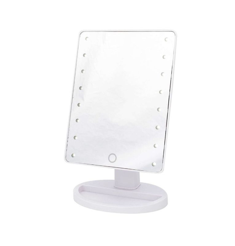 Photo 1 of LED HOLLYWOOD MIRROR WITH 16 MINI LIGHTS AND TREY TOUCH SCREEN FOR LIGHTING DISTORTION FREE NEW $33.95