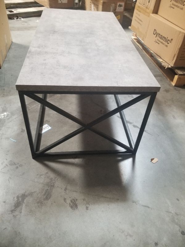 Photo 2 of GREY TABLE WITH METAL FRAMING 