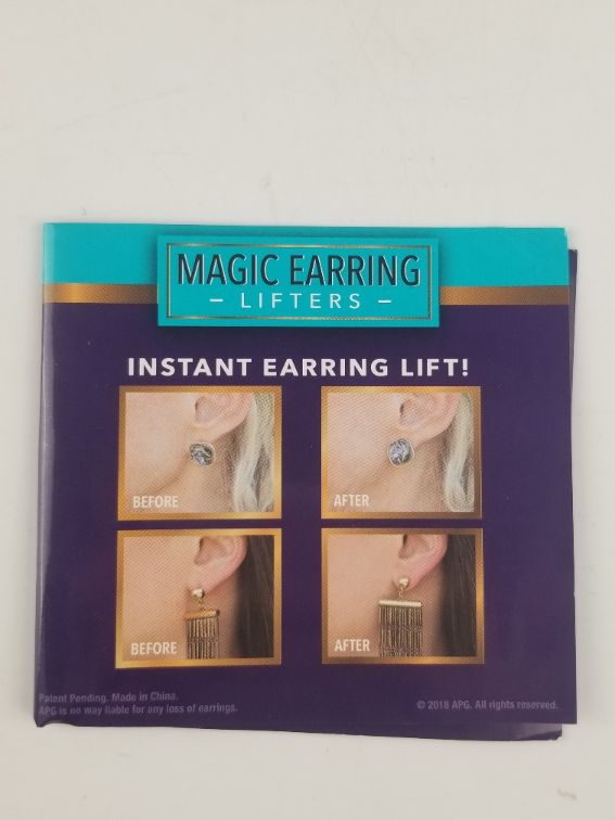 Photo 2 of MAGIC EARRING LIFTERS STERLING SILVER AND GOLD PLATED SET BUNNIE EARS HELPS HOLD THE WEIGHT TO EARRINGS LIFTING THEM HERE THEY SHOULD BE NEW 