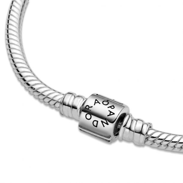 Photo 1 of 2 PANDORA STERLING SILVER BRACELET WITH BARREL CLASP 16 OR 17CM READY TO CREATE MEMORIES WITH CHARMS NEW IN PACKAGE $65