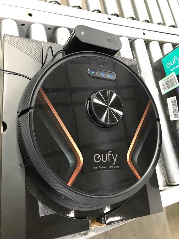 Photo 5 of LIKE NEW**eufy by Anker, RoboVac X8 Hybrid, Robot Vacuum and Mop Cleaner with iPath Laser Navigation, Twin-Turbine Technology generates 2000Pa x2 Suction, AI. Map 2.0 Technology, Wi-Fi, Perfect for Pet Owner
