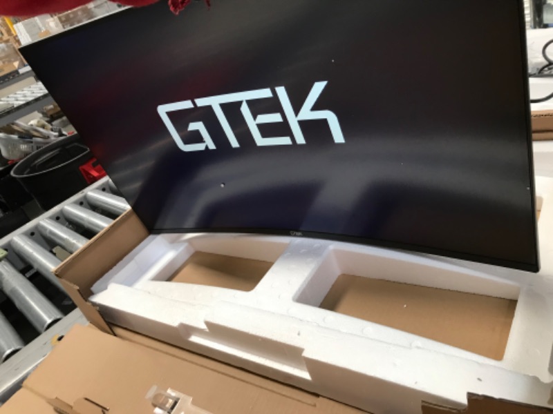 Photo 4 of GTEK 240Hz Gaming Monitor, 27 Inch Frameless Display Full HD 1920 x 1080P, Curved 1800R, VA 1ms MPRT, FreeSync, Speakers, DisplayPort/HDMI, VESA - F2740C