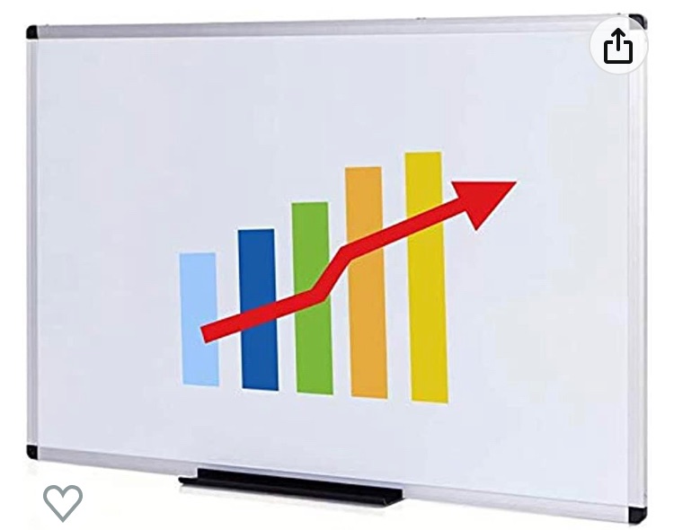 Photo 1 of FACTORY SEALED***VIZ-PRO Magnetic Whiteboard/Dry Erase Board, 48 X 36 Inches, Silver Aluminium Frame