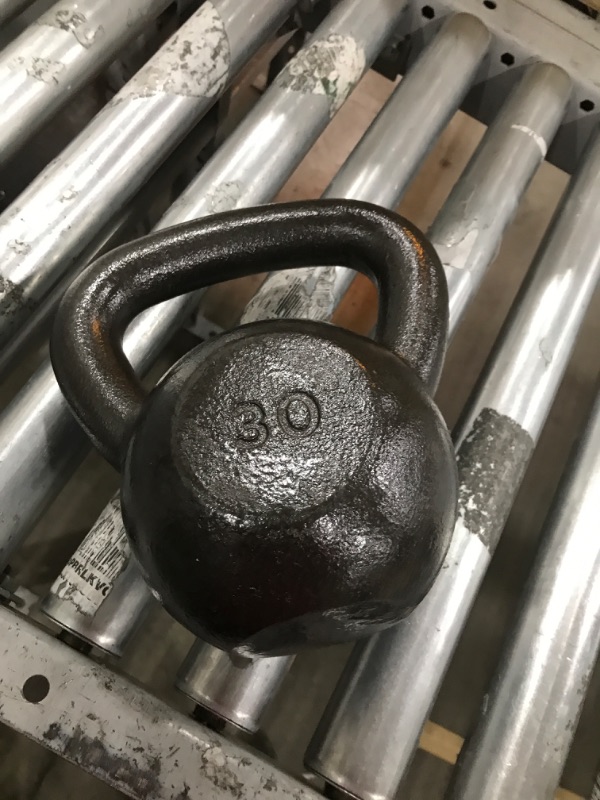 Photo 2 of 30lb cast iron kettlebell