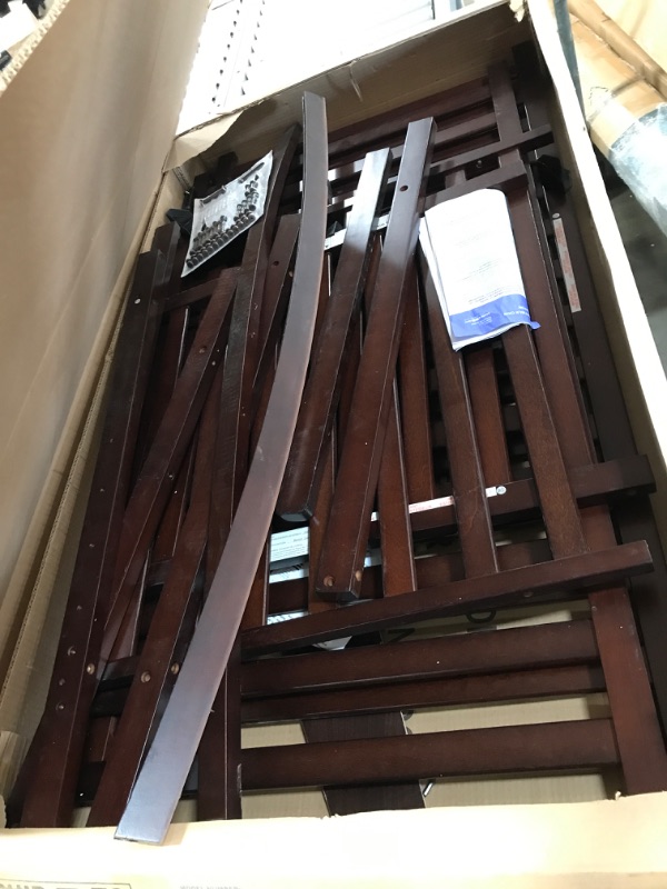 Photo 2 of DAMAGED RAIL; MISSING HARDWARE***Graco Benton 5-in-1 Convertible Crib (Espresso) – GREENGUARD Gold Certified, Converts from Baby Crib to Toddler Bed, Daybed and Full-Size Bed, Fits Standard Full-Size Crib Mattress Espresso Crib