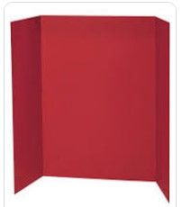 Photo 1 of 48 x 36  Red TriFold Presentation Board