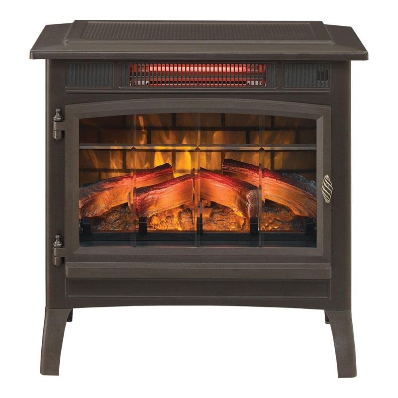 Photo 1 of ***PARTS ONLY*** DURAFLAME ELECTRIC INFRARED QUARTZ FIREPLACE STOVE WITH 3D FLAME EFFECT, BRONZE