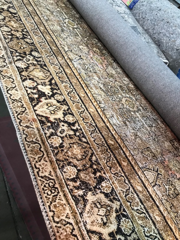 Photo 4 of **used, dirty**
Loloi II Layla Collection LAY-03 Traditional Olive / Charcoal 7'-6" x 9'-6" Area Rug 