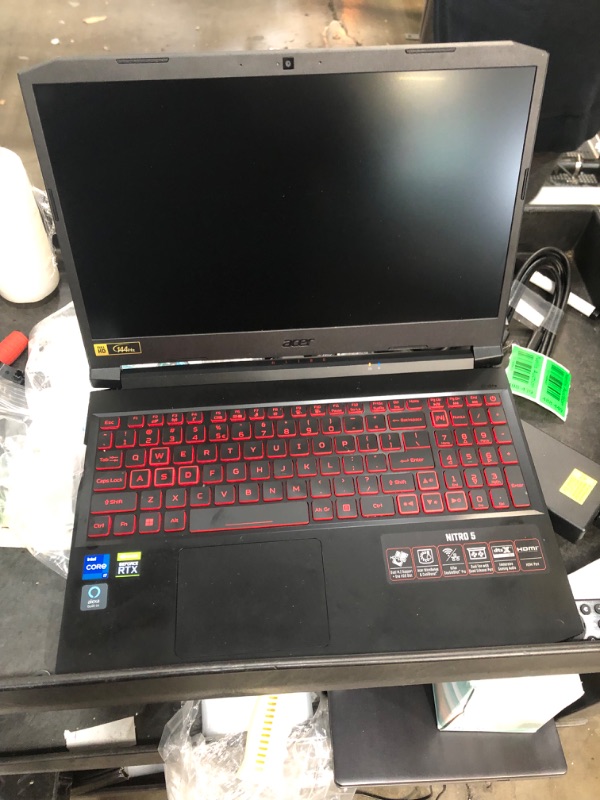 Photo 4 of Acer Nitro 5 AN515-57-79TD Gaming Laptop | Intel Core i7-11800H | NVIDIA GeForce RTX 3050 Ti Laptop GPU | 15.6" FHD 144Hz IPS Display | 8GB DDR4 | 512GB NVMe SSD | Killer Wi-Fi 6 | Backlit Keyboard
