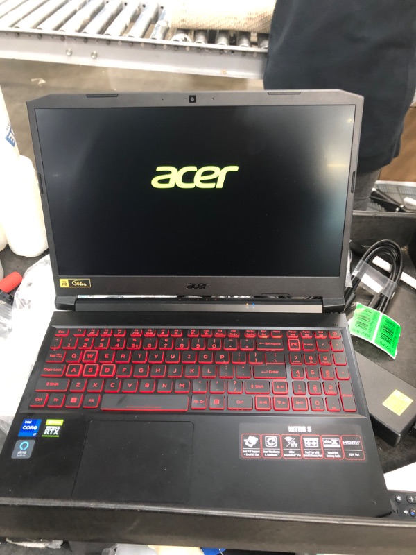 Photo 6 of Acer Nitro 5 AN515-57-79TD Gaming Laptop | Intel Core i7-11800H | NVIDIA GeForce RTX 3050 Ti Laptop GPU | 15.6" FHD 144Hz IPS Display | 8GB DDR4 | 512GB NVMe SSD | Killer Wi-Fi 6 | Backlit Keyboard
