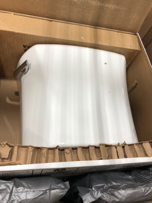 Photo 2 of ***TANK ONLY***Kohler K-3999-0 Highline Comfort Height Two-piece Elongated 1.28 Gpf Toilet with Class Five Flushing Technology And Left-hand Trip Lever, Seat Not Included, White
