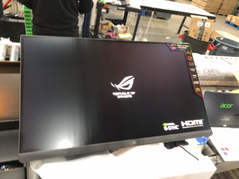 Photo 3 of ASUS ROG Strix 27” 2K HDR Gaming Monitor (XG27AQM) - WQHD (2560 x 1440), Fast IPS, 270Hz, 0.5ms, Extreme Low Motion Blur Sync, G-SYNC, HDR 400, Eye Care, DisplayPort, HDMI, USB 3.0 27" Fast IPS QHD 0.5ms 270Hz HDR Monitor