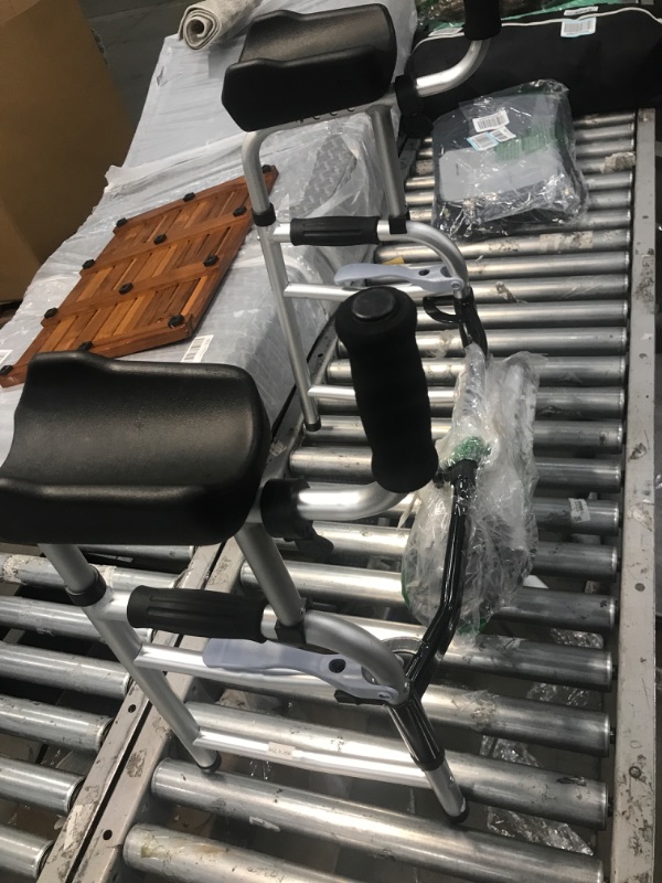 Photo 1 of OasisSpace Folding Walker - Standard Walker with 5’’ Wheels and Removable Padded Armrests 300lbs, Platform Walker with Arm Support for Senior, Handicap & Disabled