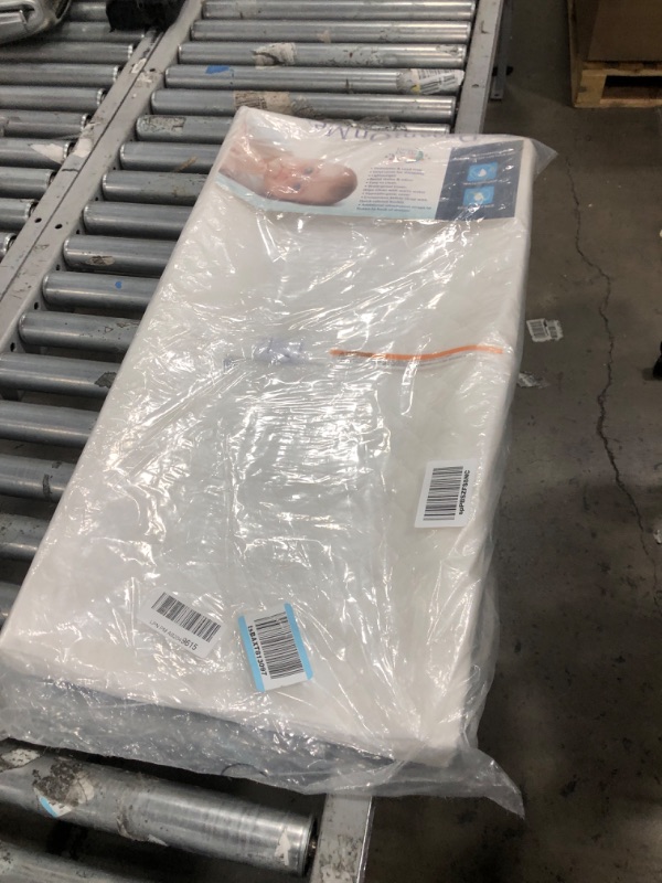 Photo 1 of Dream On Me Two Sided Contour Changing Pad 2022, White, Lightweight with Non Skid Bottom, Convenient Safety Strap, Waterproof Vinyl Cover, Phthalate Snow White