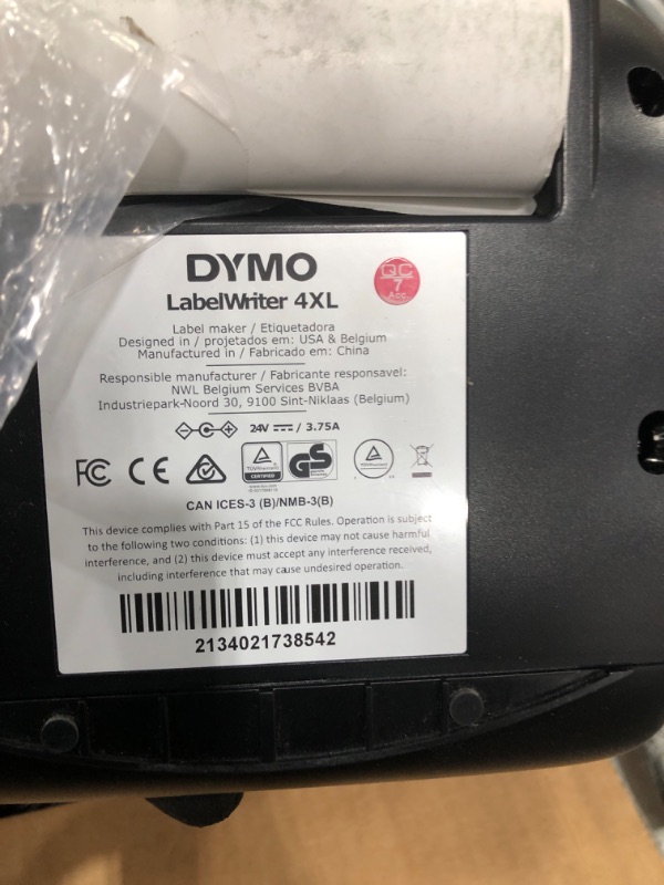 Photo 3 of **SEE NOTES**
DYMO 1755120 LabelWriter 4XL Thermal Label Printer 4XL Machine
