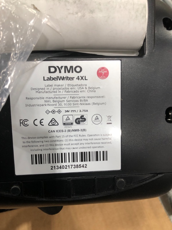 Photo 3 of DYMO 1755120 LabelWriter 4XL Thermal Label Printer 4XL Machine