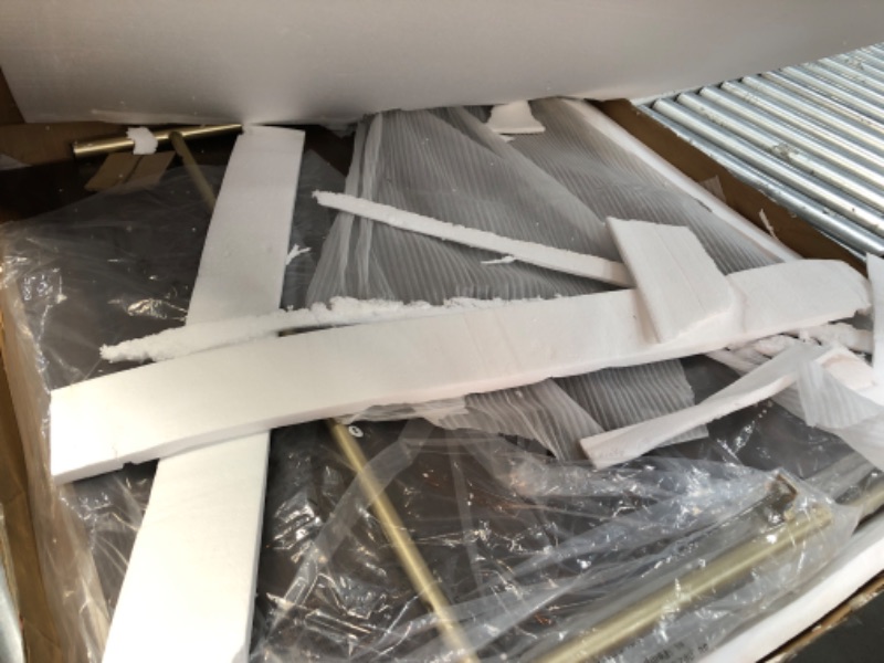 Photo 1 of *** MISSING HARDWARE PARTS ONLY *** ** DAMAGED TABLES ** * SEE NOTES * 
Walker Edison Hollin Mid Century Modern Square Marble Top Coffee Table