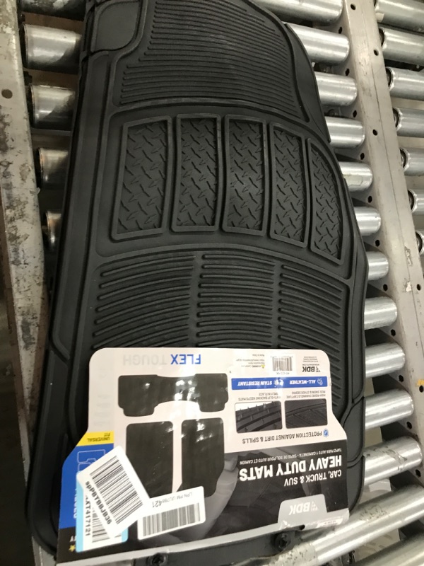 Photo 2 of BDK Contour Pro Liners - Heavy Duty Rubber Floor Mats for Car SUV Truck & Van - All Weather Protection (Pro Liner)