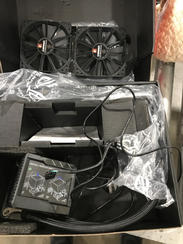 Photo 2 of ASUS ROG Ryujin II 240 RGB all-in-one liquid CPU cooler 240mm Radiator (3.5"color LCD, embedded pump fan and 2xNoctua iPPC 2000 PWM 120mm radiator fans, compatible with Intel LGA1700,1200 &AM4 socket)