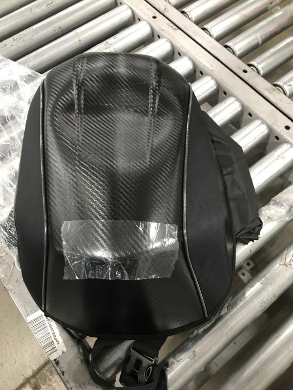 Photo 2 of Motorcycle Backpack Waterproof Hard Shell Helmet Backpack Carbon Fiber Riding Backpack for Men Motorcycle Accessories Black