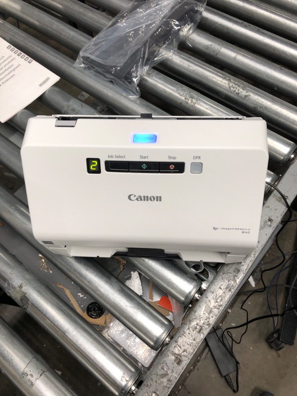 Photo 2 of Canon imageFORMULA R40 Office Document Scanner For PC and Mac, Color Duplex Scanning, Easy Setup For Office Or Home Use, Includes Scanning Software R40 Document Scanner