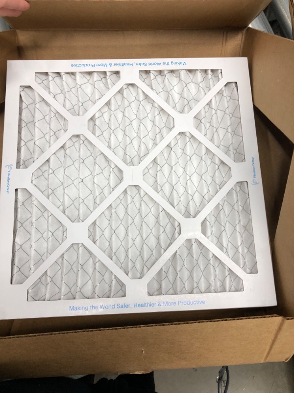 Photo 3 of Aerostar 14x14x1 MERV 11 Pleated Air Filter, AC Furnace Air Filter, 4 Pack (Actual Size: 13 3/4"x13 3/4"x3/4") & 12x12x1 MERV 11 Pleated Air Filter, AC Furnace Air Filter, 4 Pack 4 Count (Pack of 1)