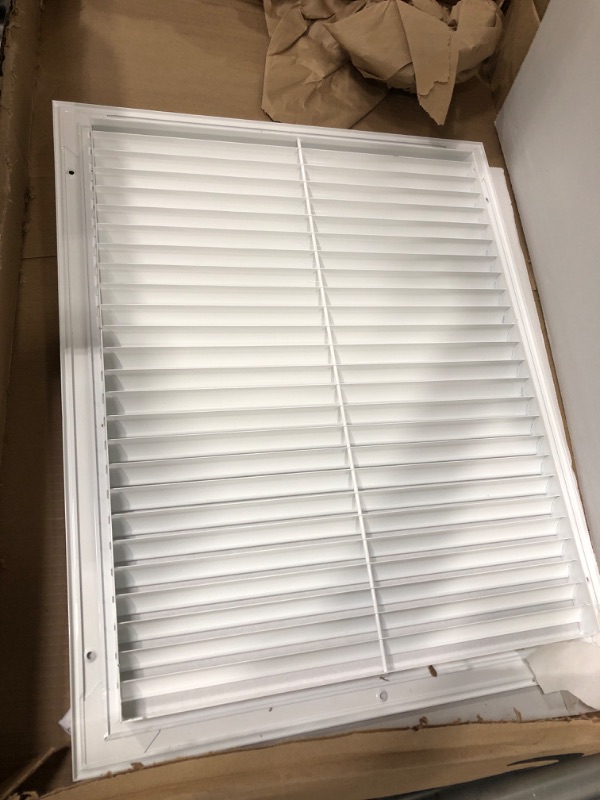 Photo 2 of 6" X 4" Aluminum Return Grille - Easy Air Flow - Linear Bar Grilles [Outer Dimensions: 7.5w X 5.5"h] 6 X 4