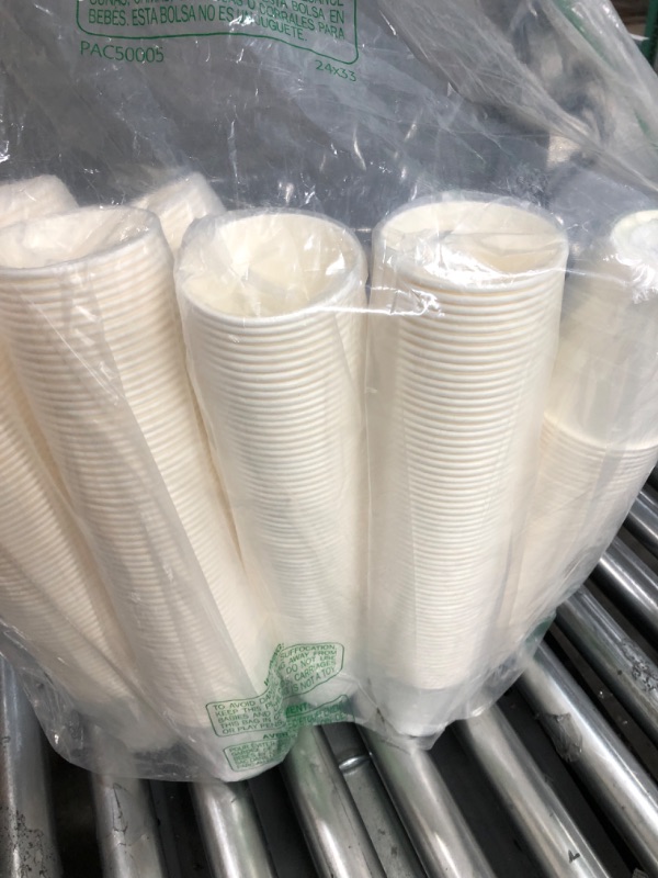 Photo 3 of [460 Pack] 12 oz White Paper Cups, Disposable Paper Coffee Cups, Heavyduty Drinking Cups for Hot and Cold Beverage.