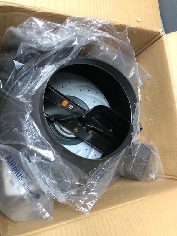 Photo 1 of 8-inch 677 CFM Centrifugal Inline Duct Fan with Variable Speed Controller for Indoor Garden Ventilation
