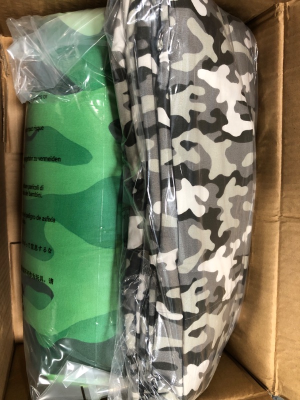 Photo 3 of Amazon Basics Kids Easy-Wash Microfiber Bed-in-a-Bag Bedding Set - Twin, Camo Crew Camo Crew Twin Bedding Set