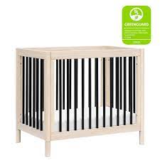 Photo 1 of Babyletto Gelato 4-in-1 Convertible Mini Crib in Washed Natural and White, Greenguard Gold Certified