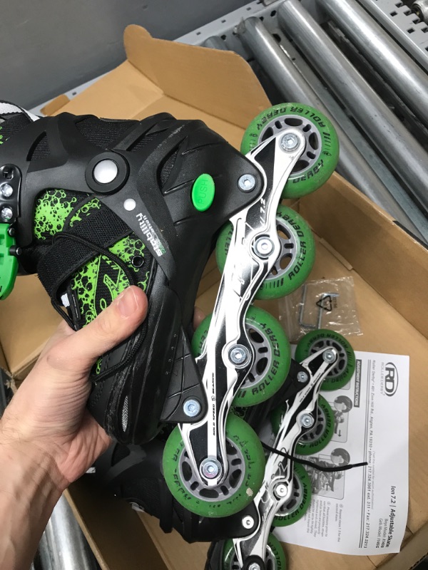 Photo 3 of **USED/SCUFFED/SEE NOTES** Roller Derby ION 7.2 Inline Skates with Aluminum Frames and Adjustable Sizing for Growing feet Medium (2-5)