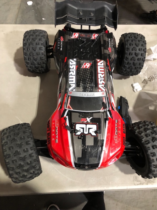 Photo 3 of **SEE NOTES**
ARRMA RC Truck 1/8 KRATON 6S V5 4WD BLX Speed Monster Truck with Spektrum Firma RTR, Red, ARA8608V5T1