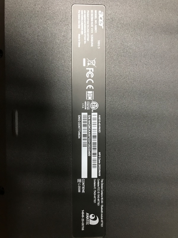 Photo 6 of *Tested/New* Acer Nitro 5 Gaming Laptop, 15.6" FHD 144Hz IPS Display, Intel Core i5-10300H Processor, NVIDIA GeForce RTX 3050, 16GB RAM, 1TB SSD + 1TB HDD, Backlit Keyboard, Windows 10 Home, Intel Wi-Fi 6
