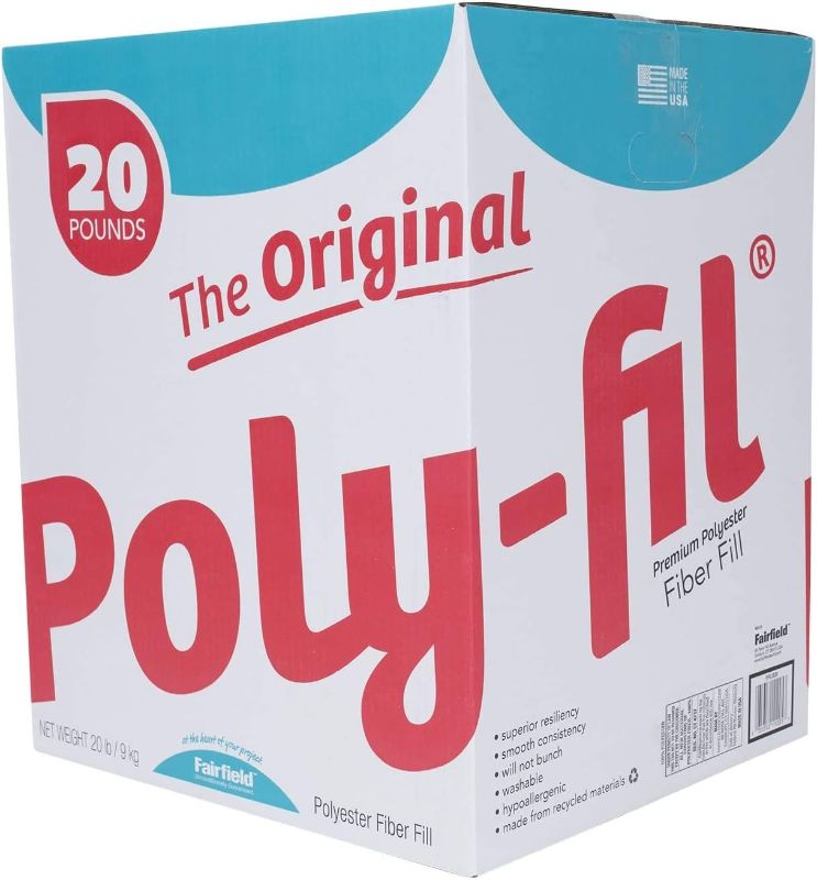Photo 1 of 
Fairfield The Original Poly-Fil Premium Box, 20 lb, White, 1 Pack